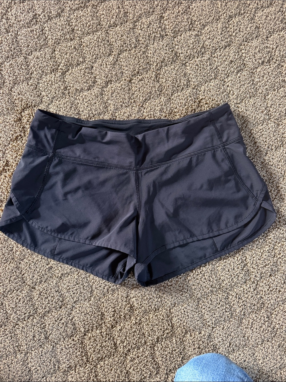 lululemon athletica Charcoal Black Running Shorts